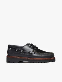 1876 Camp Moc Black Leather & Suede