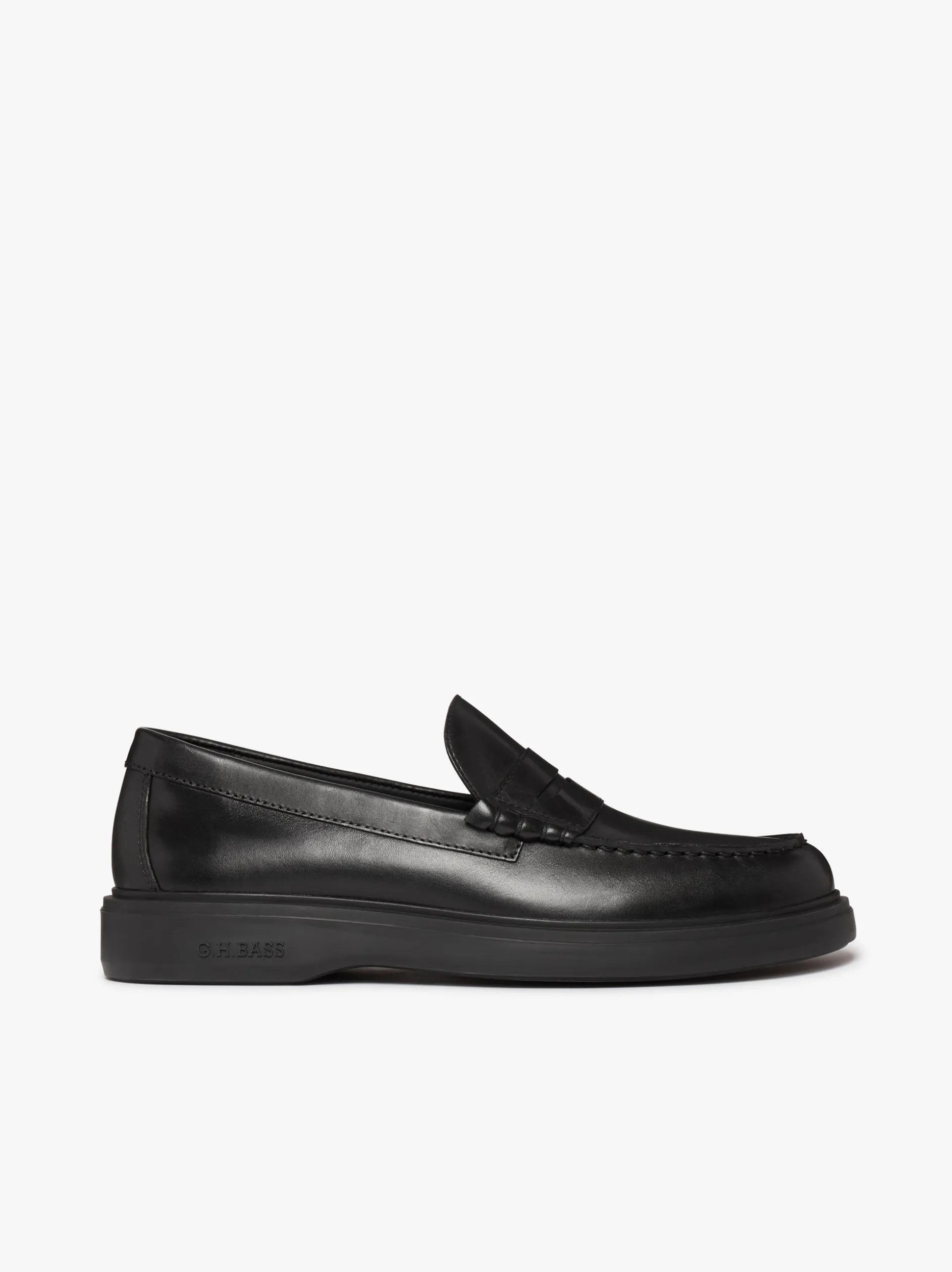 Bosco Cupsole Penny Loafers Black leather