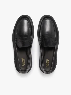 Bosco Cupsole Penny Loafers Black leather