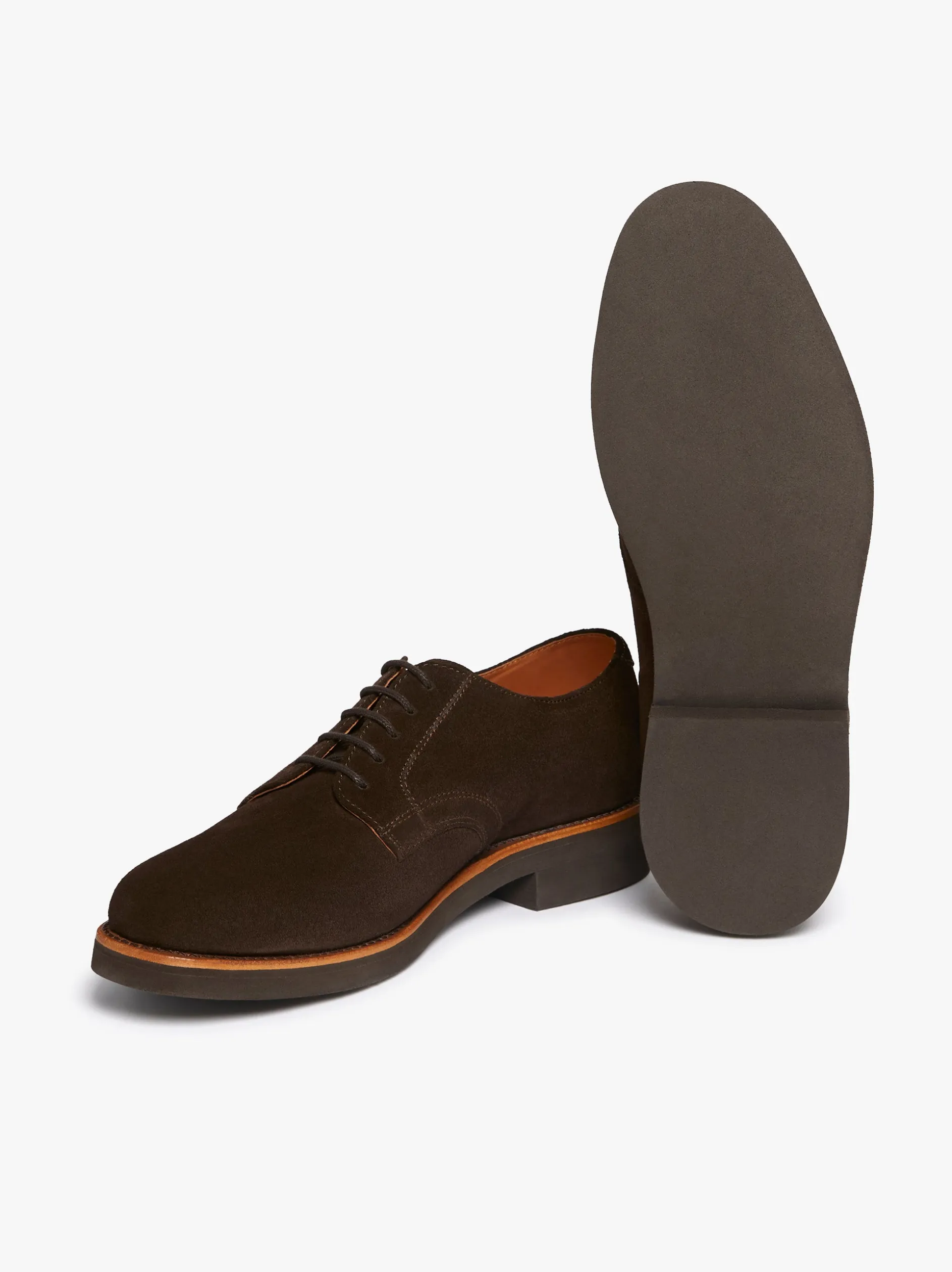 Buck Derby Dark Brown Suede