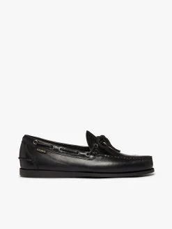Camp Moc Decker Shoes Black Pull up leather