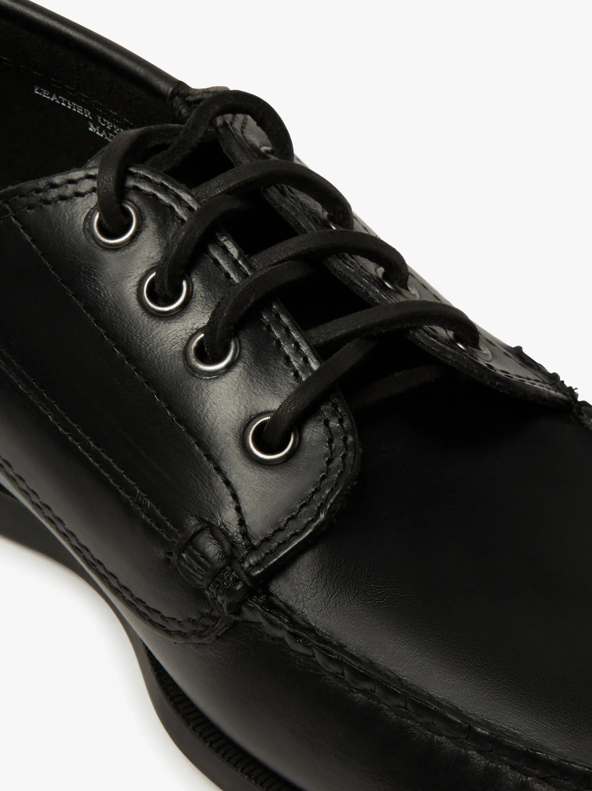 Camp Moc Jackman Black Leather