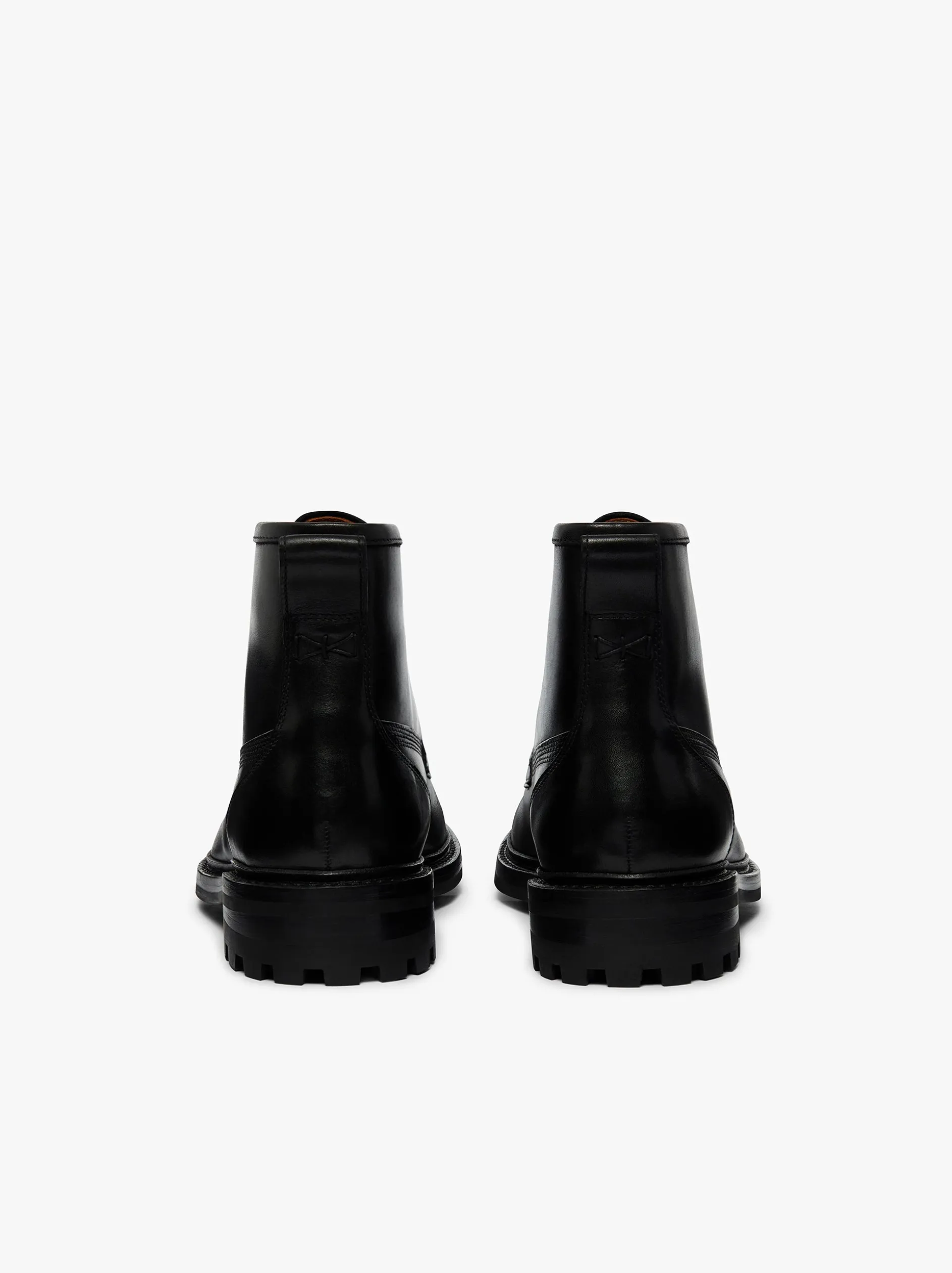 Chase Moc Toe Boots Black Leather