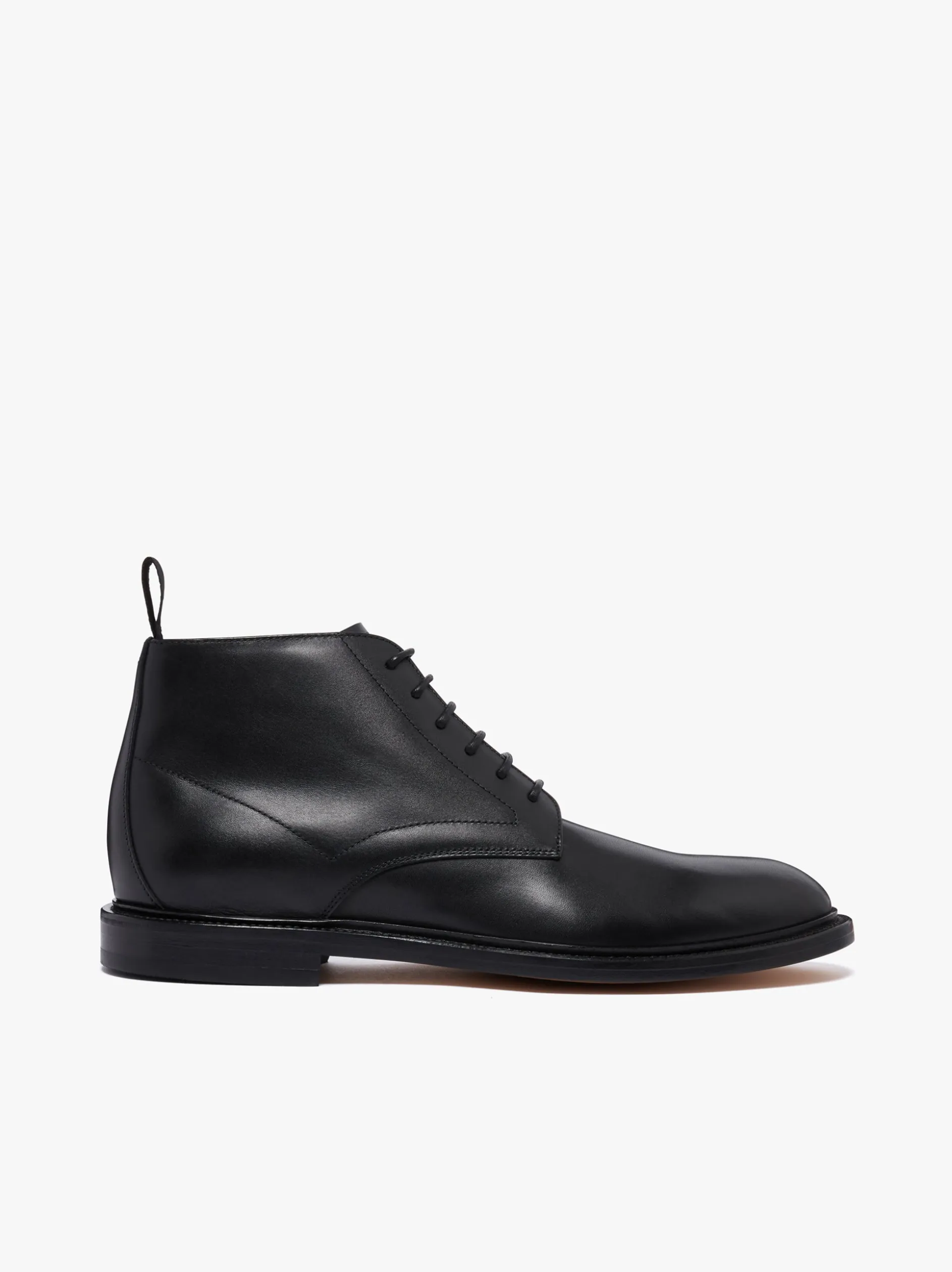 Culver Heritage Lace Up Boots Black Leather