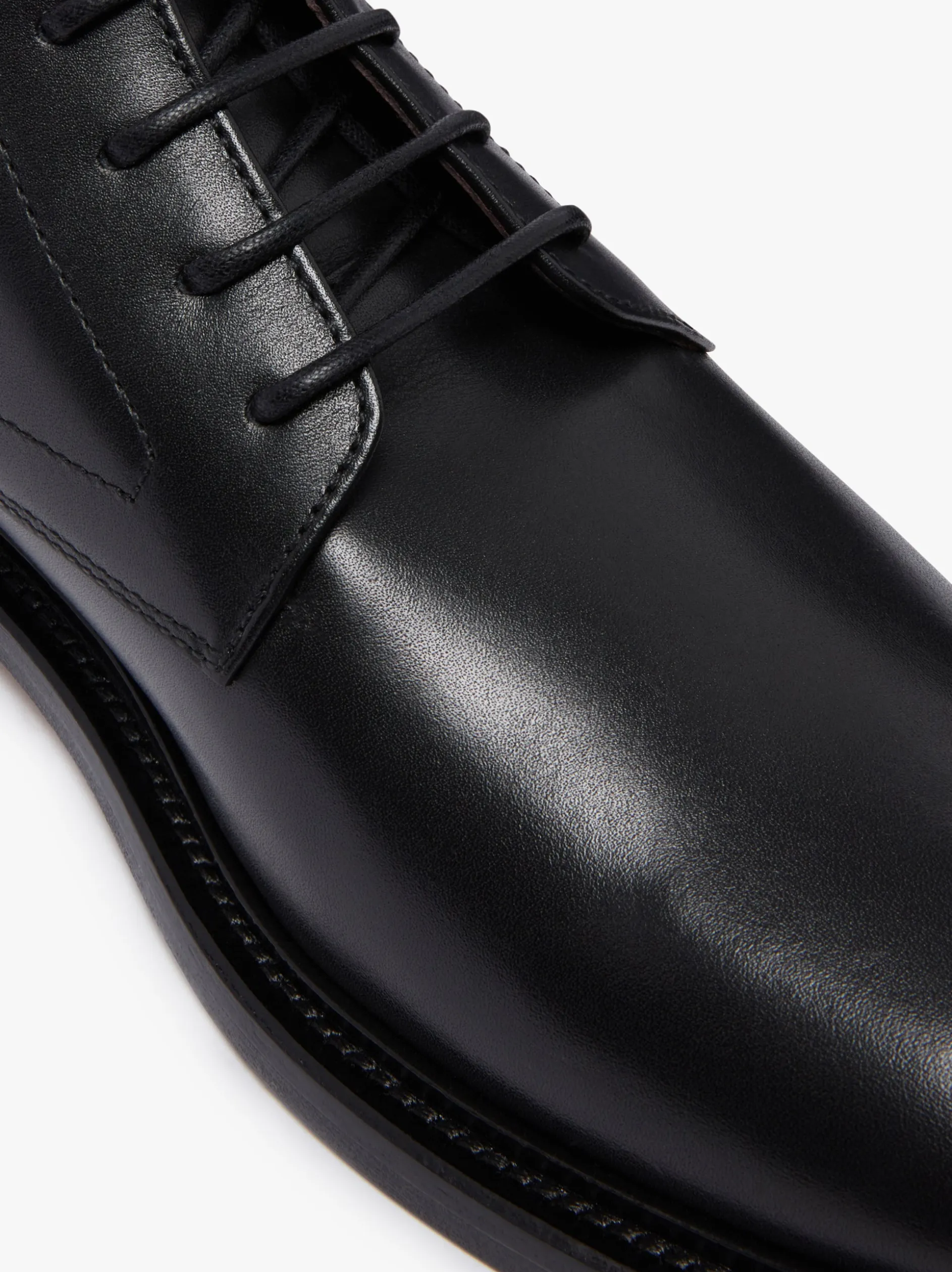 Culver Heritage Lace Up Boots Black Leather