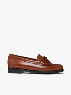 Easy Weejuns Esther Bow Loafers Cognac Leather