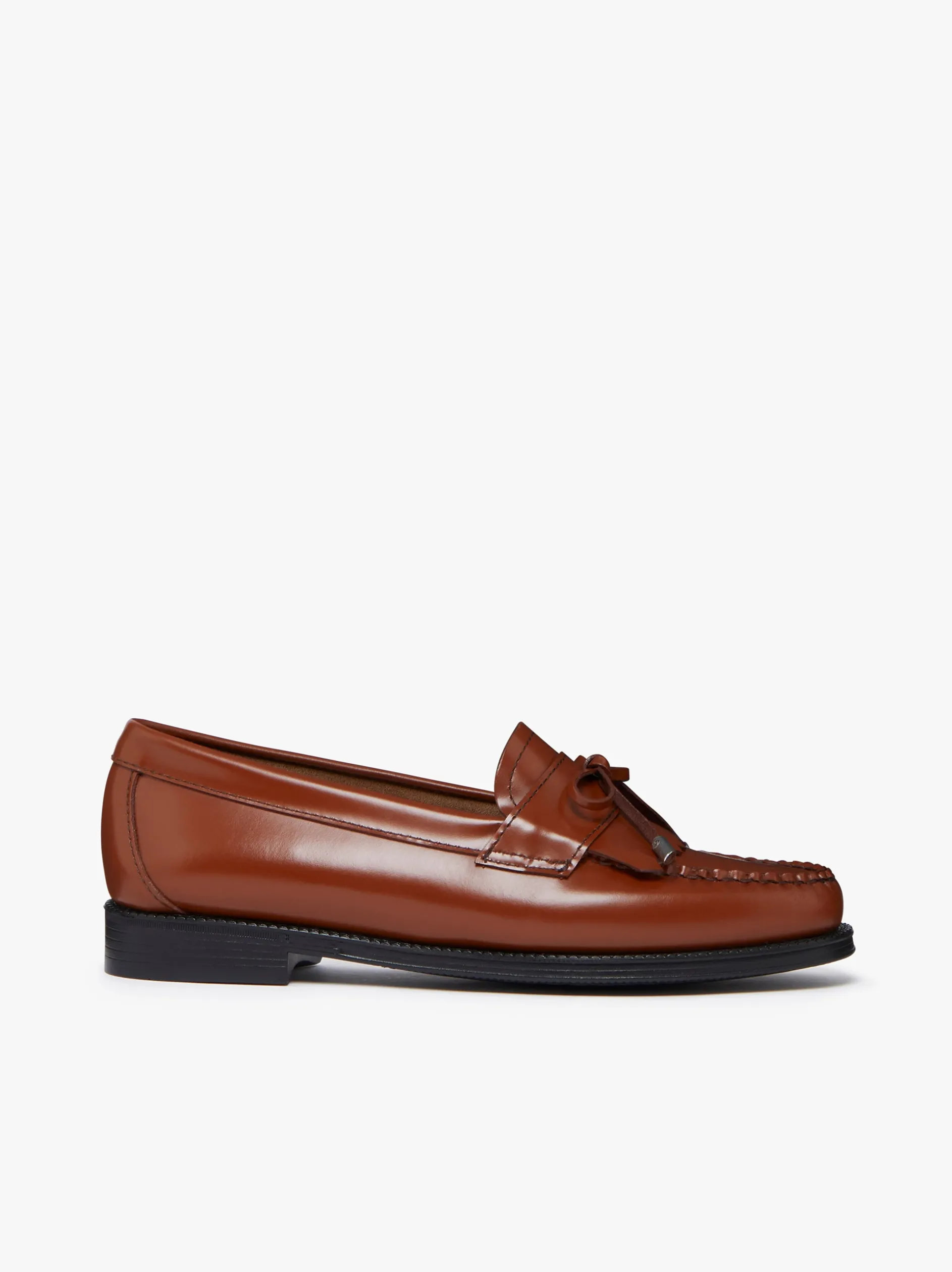 Easy Weejuns Esther Bow Loafers Cognac Leather