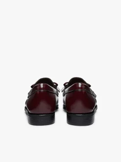 Easy Weejuns Esther Bow Loafers Wine Leather