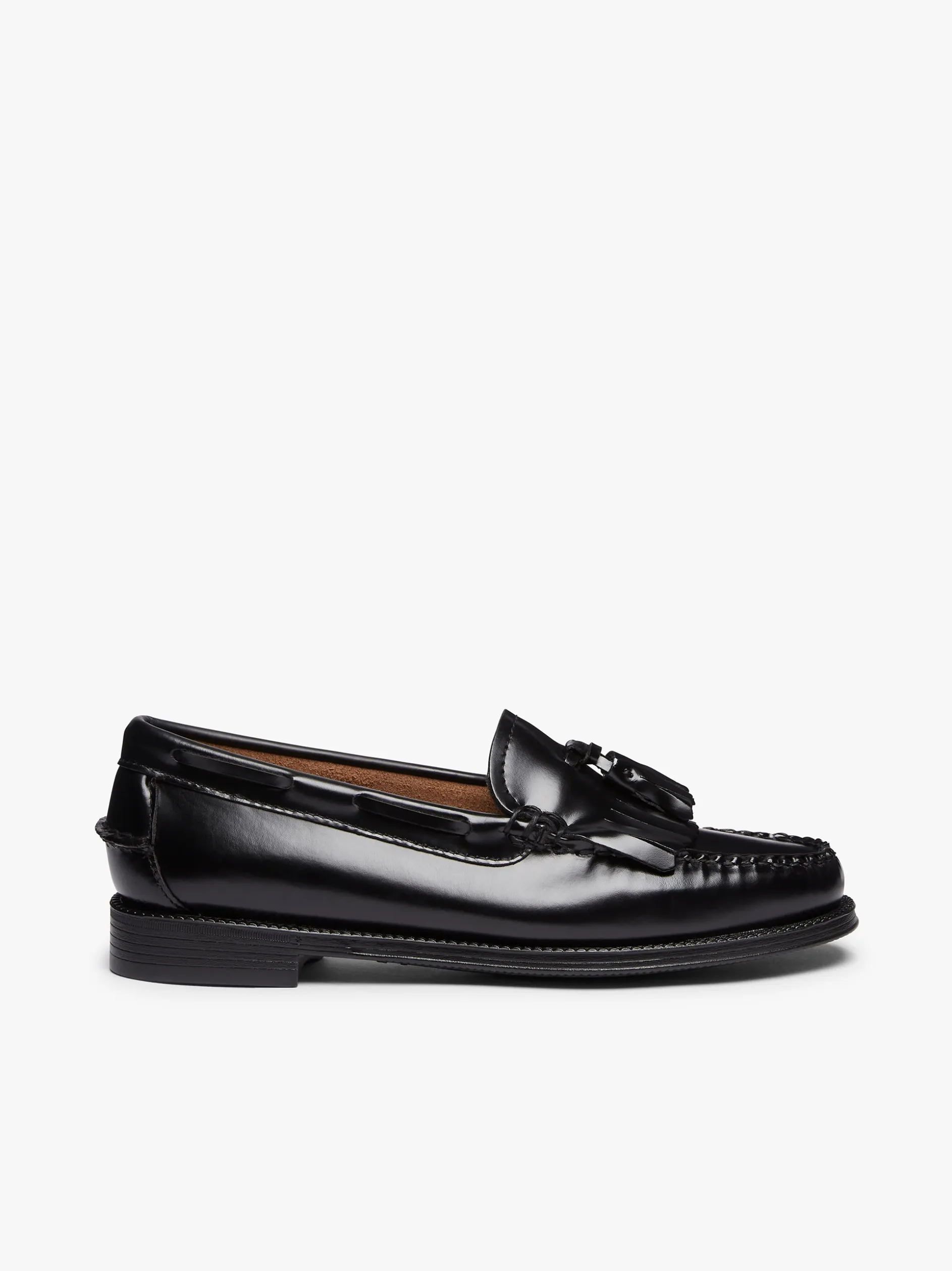 Easy Weejuns Esther Kiltie Tassel Loafers Black Leather