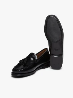 Easy Weejuns Esther Kiltie Tassel Loafers Black Leather