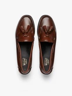 Easy Weejuns Esther Kiltie Tassel Loafers Cognac Leather