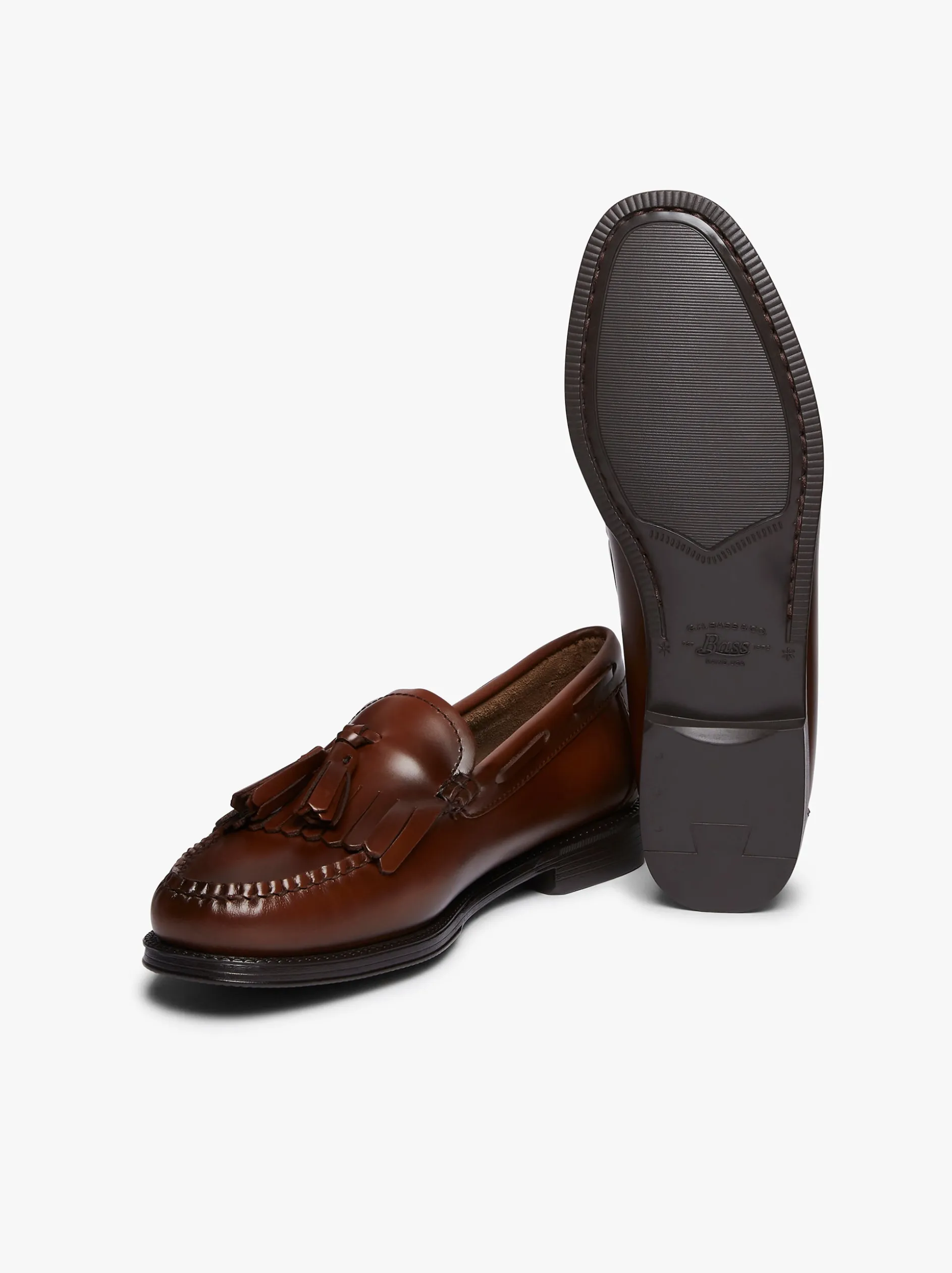 Easy Weejuns Esther Kiltie Tassel Loafers Cognac Leather
