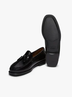 Easy Weejuns Larkin Tassel Loafers Black Leather