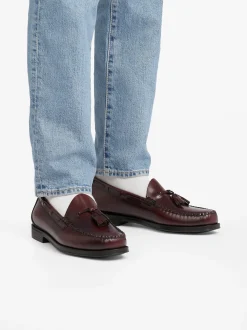 Easy Weejuns Larkin Tassel Loafers Wine Leather