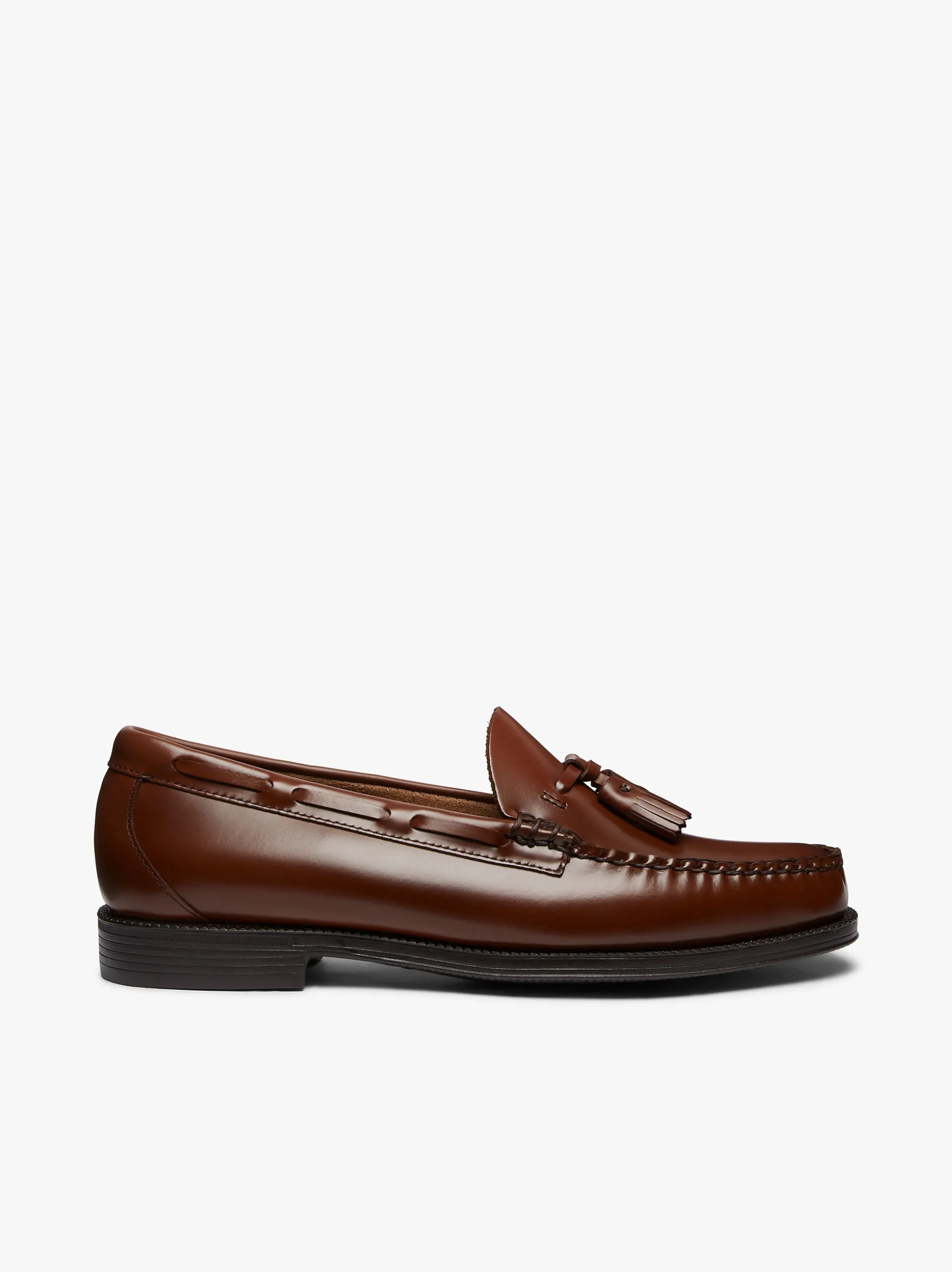 Easy Weejuns Larkin Tassel Loafers Brown Leather