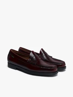 Easy Weejuns Larson Flag Penny Loafers Wine leather