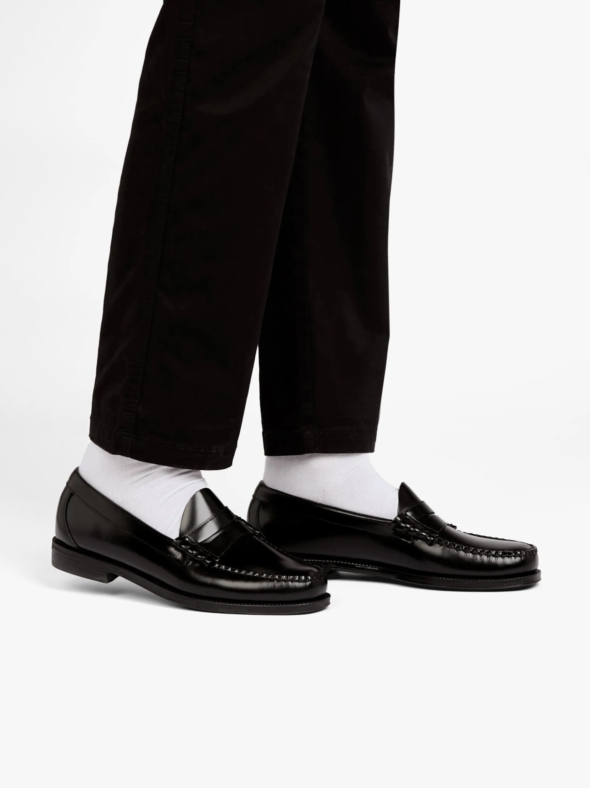 Easy Weejuns Larson Penny Loafers Black Leather