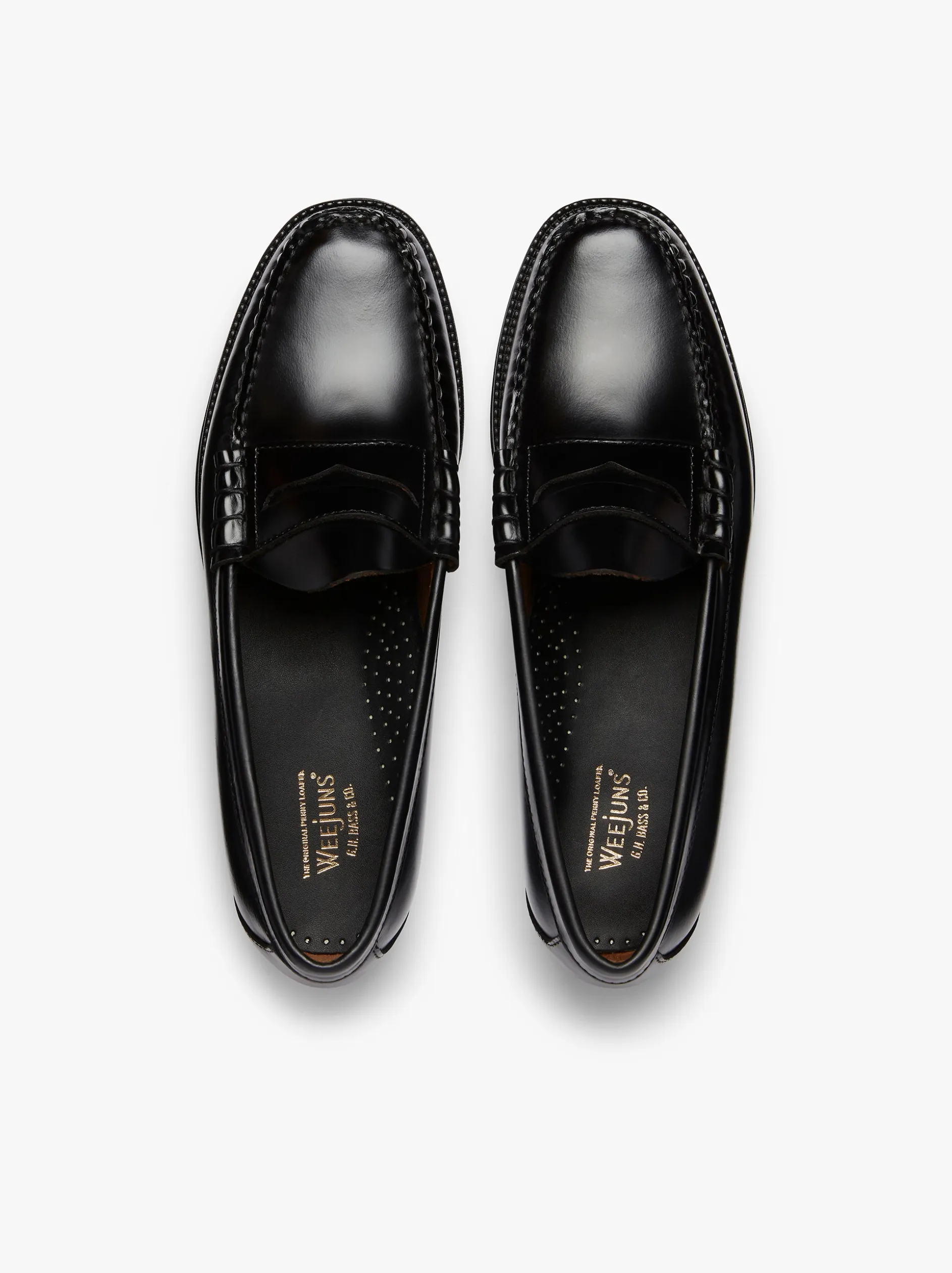 Easy Weejuns Larson Penny Loafers Black Leather