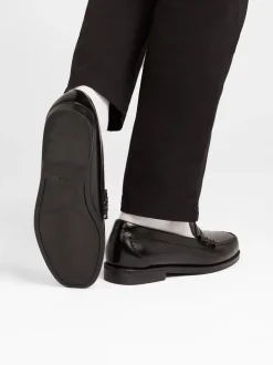 Easy Weejuns Larson Penny Loafers Black Leather