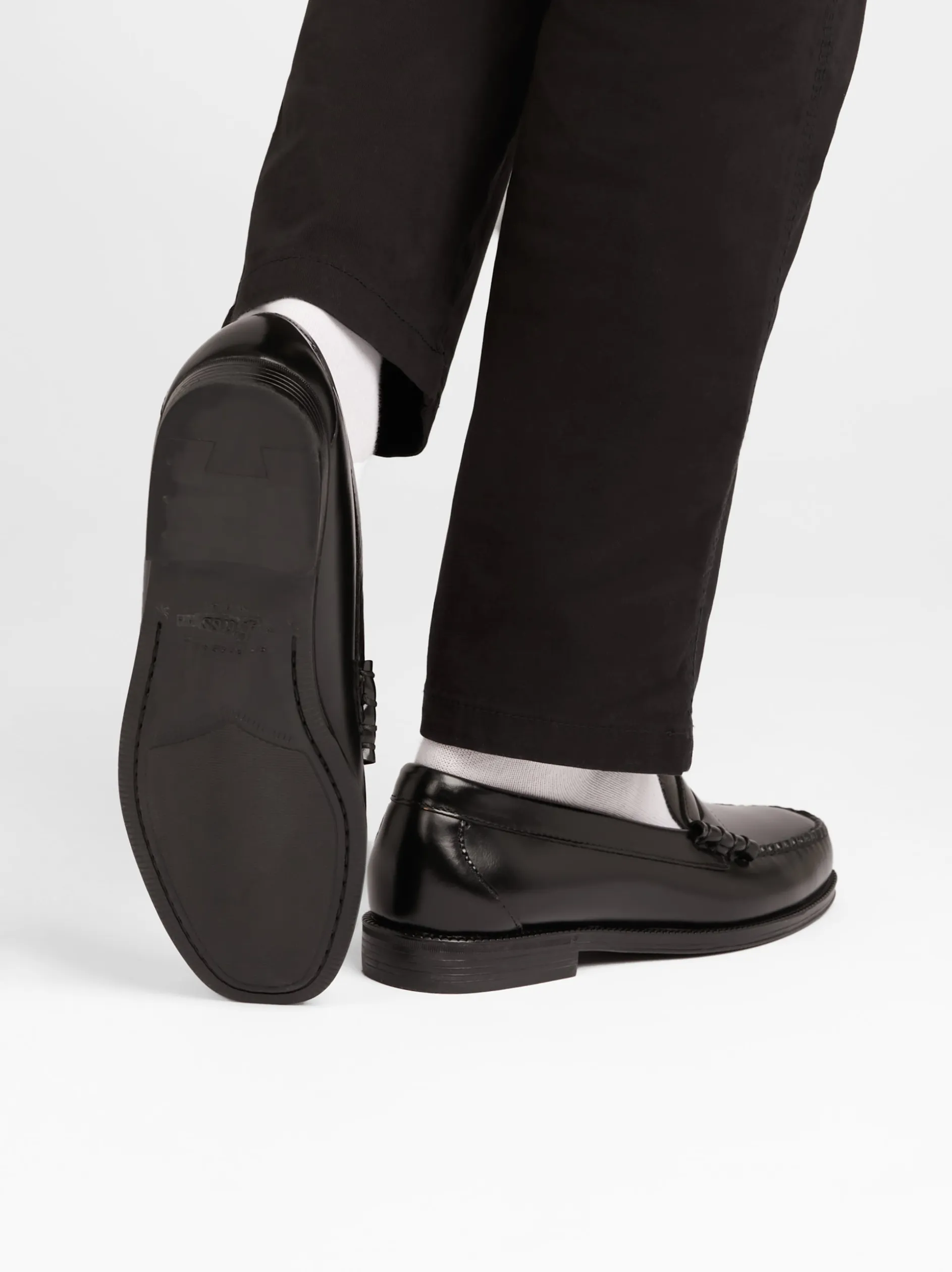 Easy Weejuns Larson Penny Loafers Black Leather