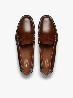 Easy Weejuns Larson Penny Loafers Brown Leather