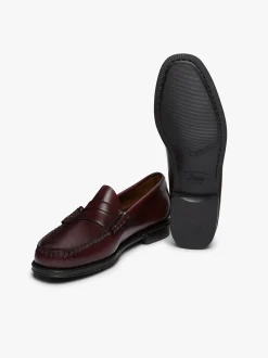 Easy Weejuns Larson Penny Loafers Wine Leather