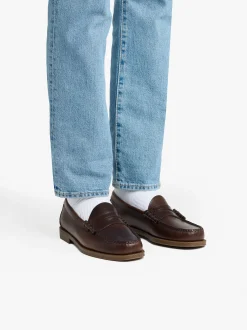 Easy Weejuns Larson Penny Loafers Chocolate leather