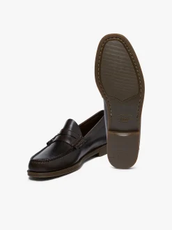 Easy Weejuns Larson Penny Loafers Chocolate leather