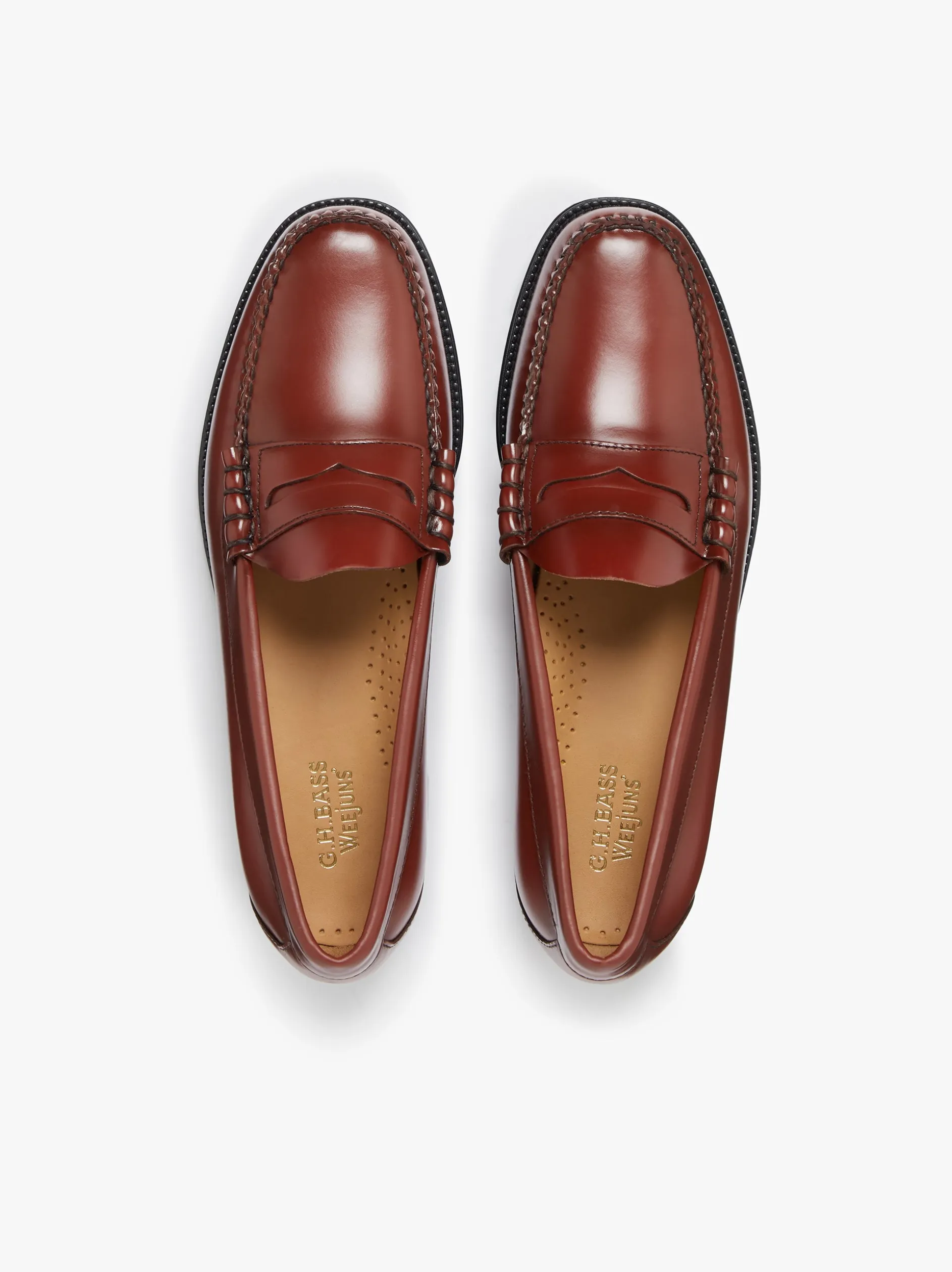 Easy Weejuns Larson Penny Loafers Smoke Paprika Leather