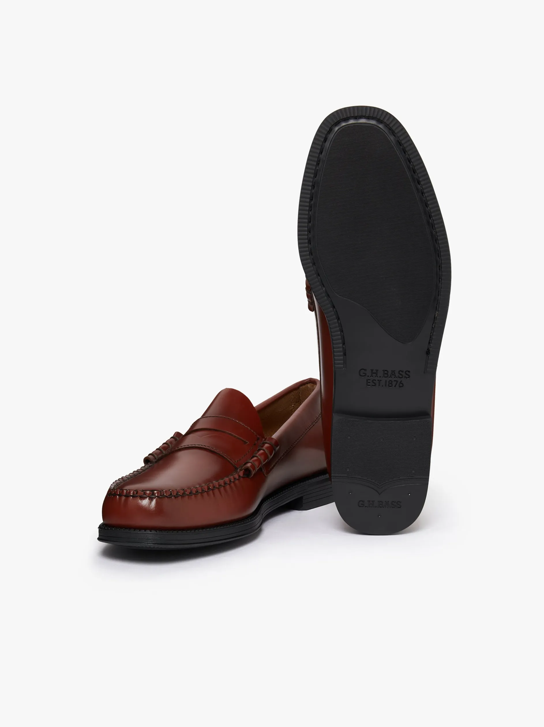 Easy Weejuns Larson Penny Loafers Smoke Paprika Leather