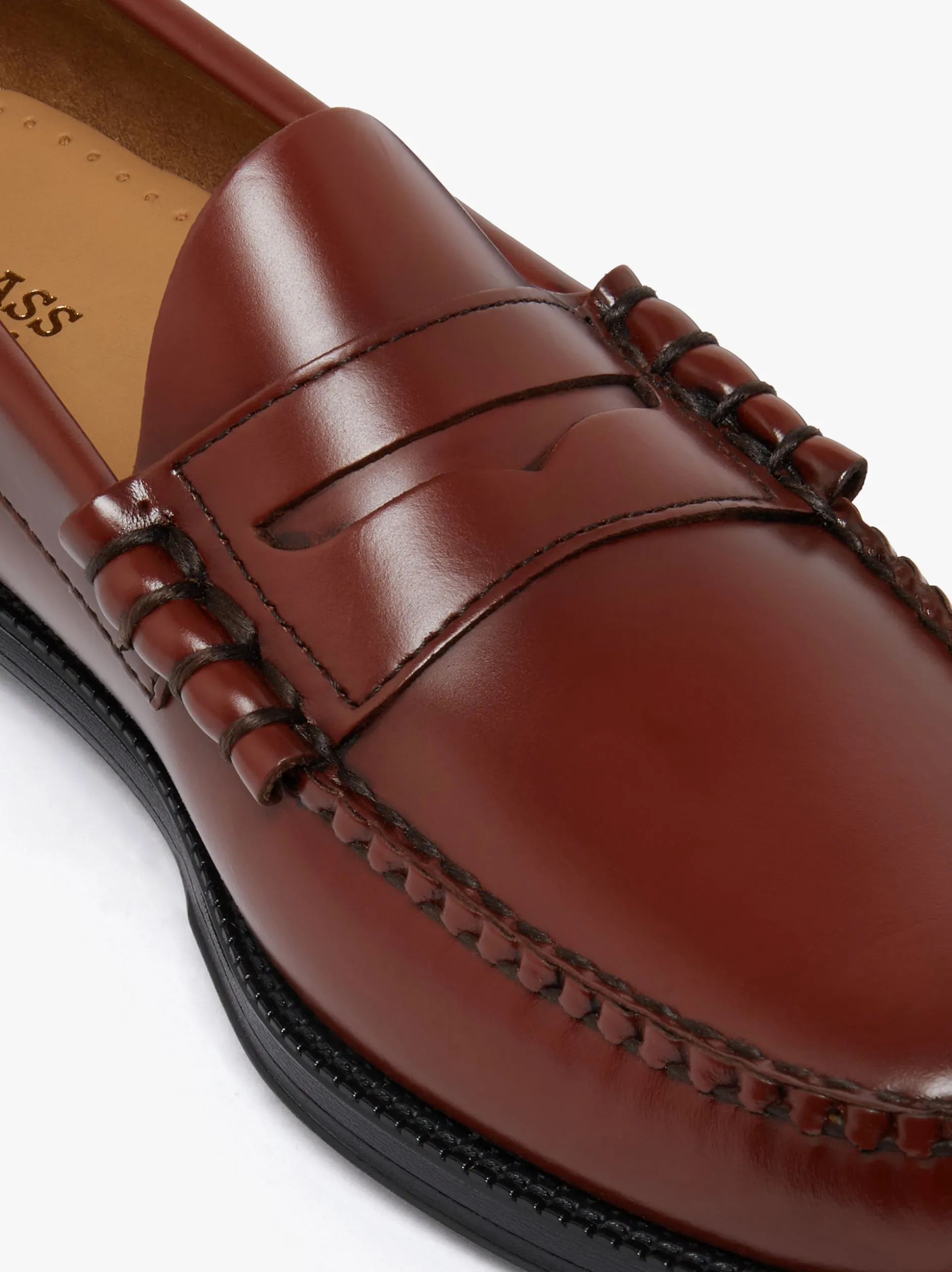 Easy Weejuns Larson Penny Loafers Smoke Paprika Leather