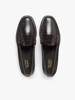 Easy Weejuns Larson Penny Loafers Chocolate Leather