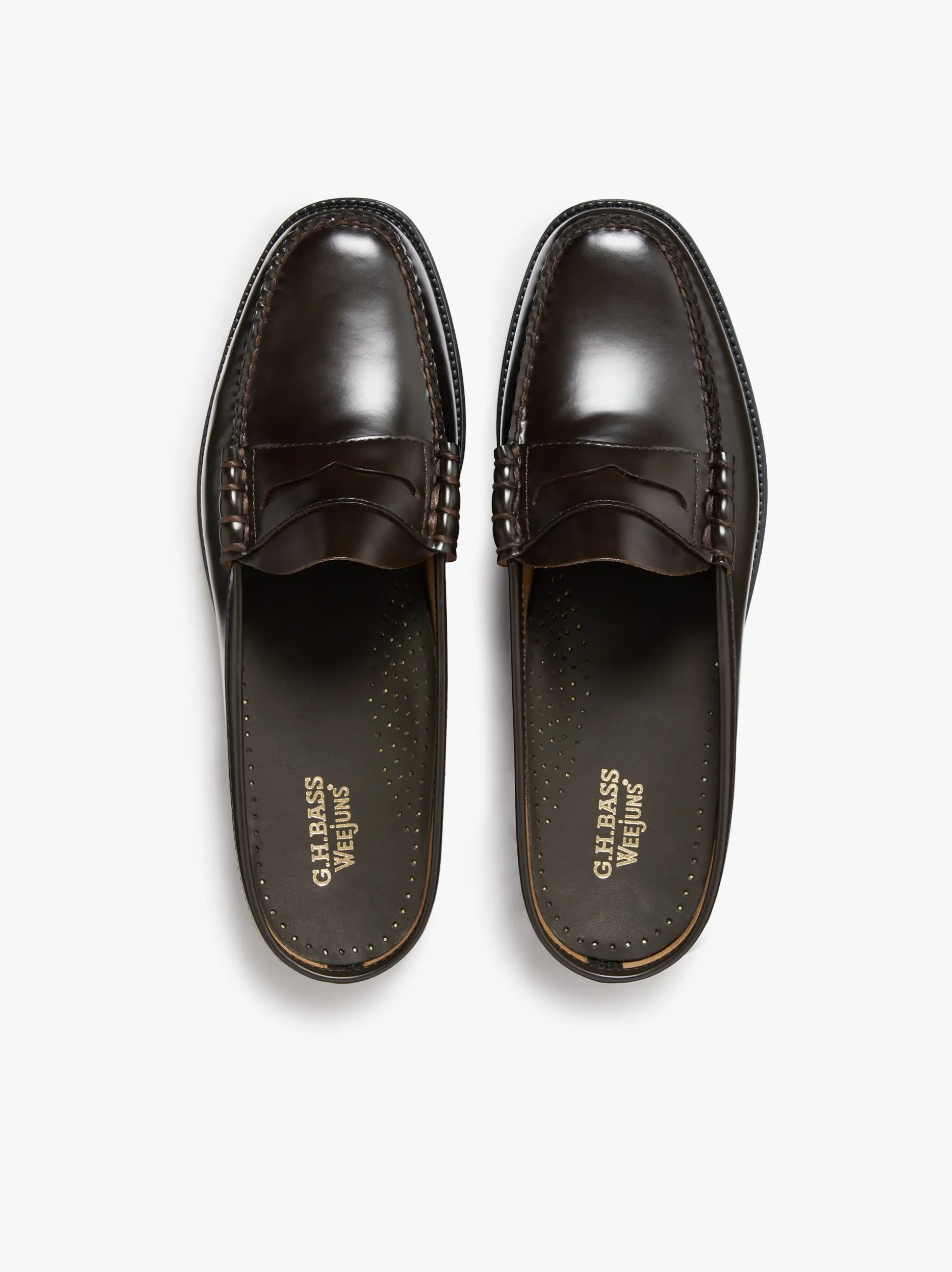 Easy Weejuns Larson Penny Slides brown