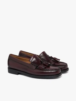 Easy Weejuns Layton II Kiltie Loafers Wine Leather