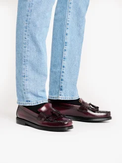 Easy Weejuns Layton II Kiltie Loafers Wine Leather