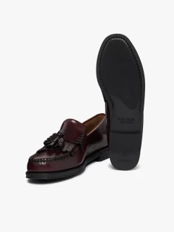 Easy Weejuns Layton II Kiltie Loafers Wine Leather