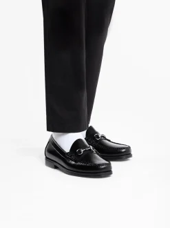 Easy Weejuns Lincoln Penny Loafers Black Leather