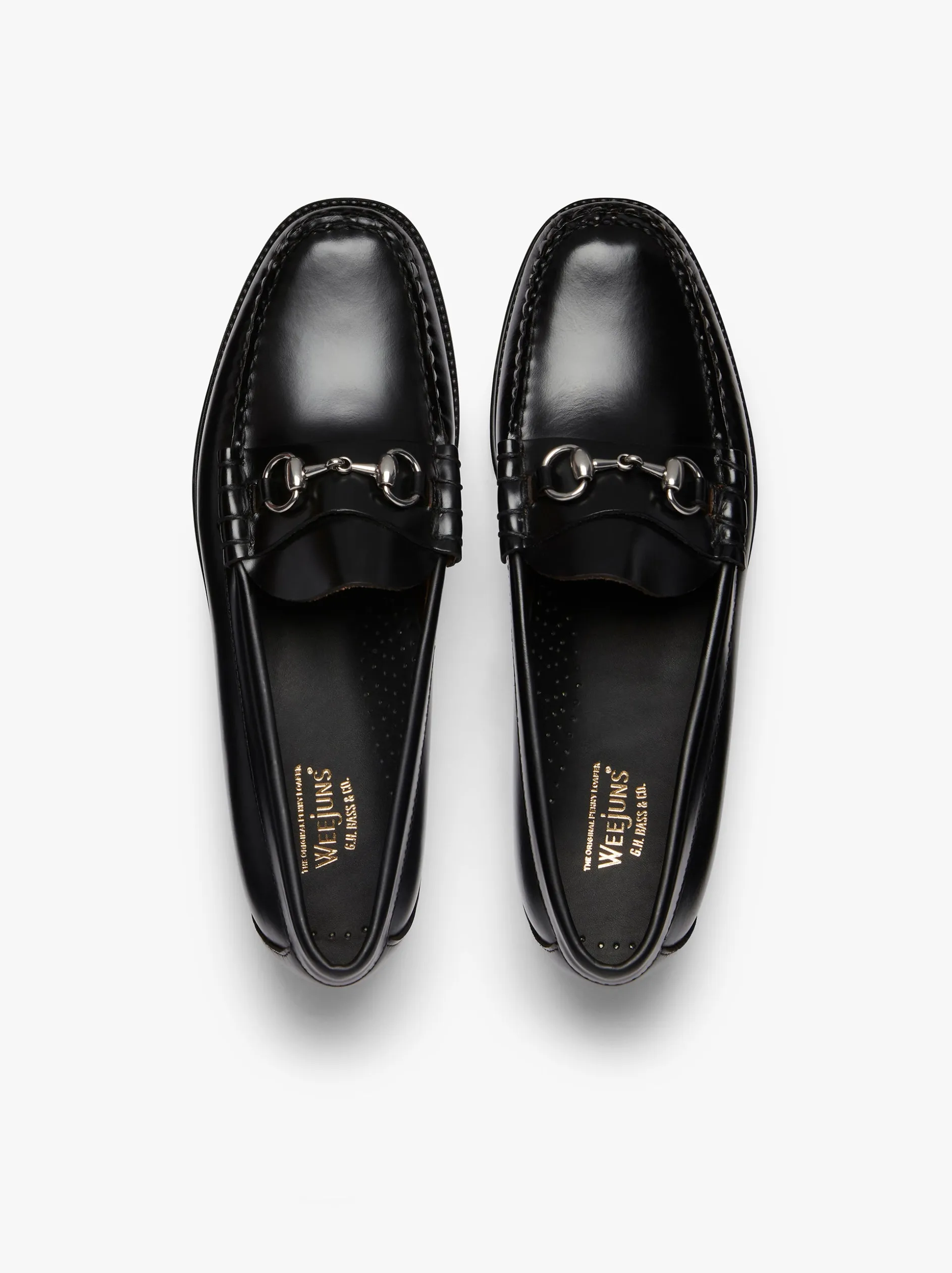 Easy Weejuns Lincoln Penny Loafers Black Leather