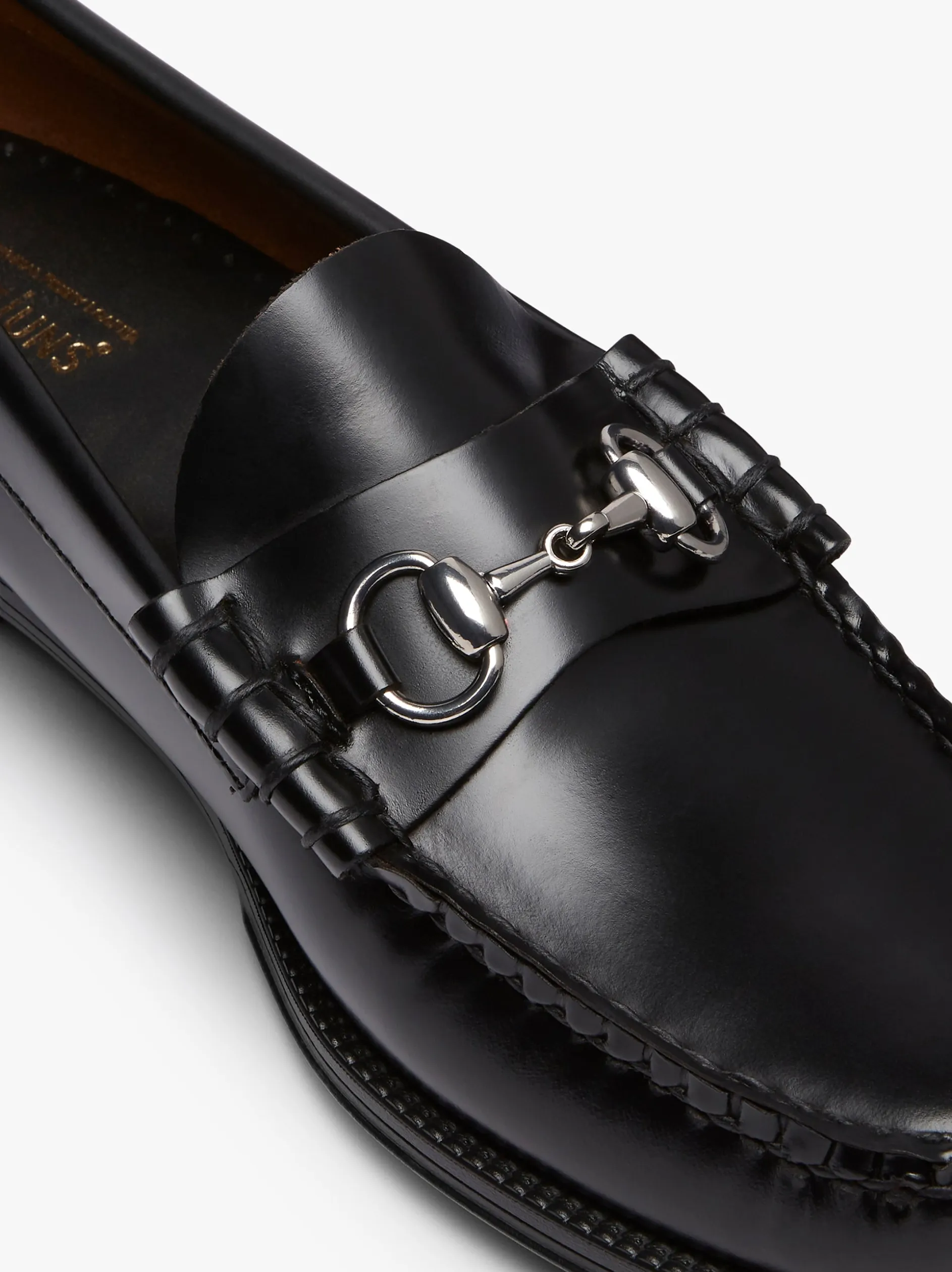 Easy Weejuns Lincoln Penny Loafers Black Leather