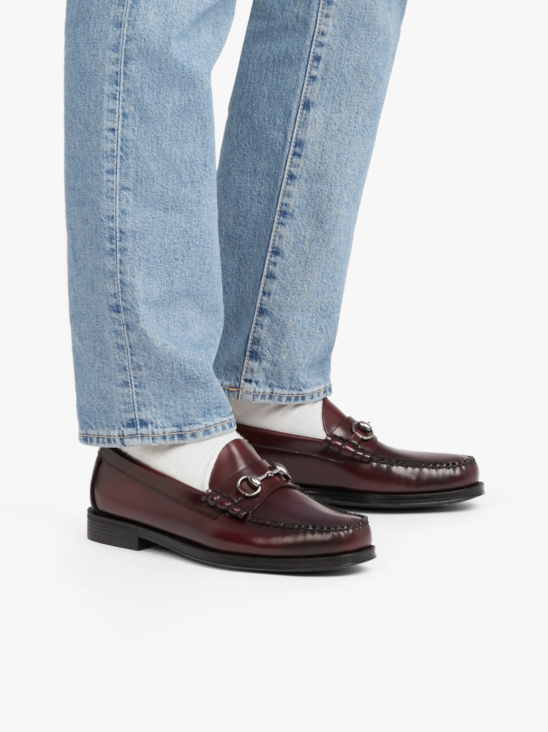 Easy Weejuns Lincoln Penny Loafers Wine Leather