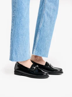 Easy Weejuns Penny Lianna Horsebit Loafers Black Patent Leather