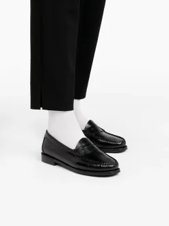 Easy Weejuns Penny Loafers Black Leather