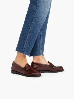 Easy Weejuns Penny Loafers Wine Leather