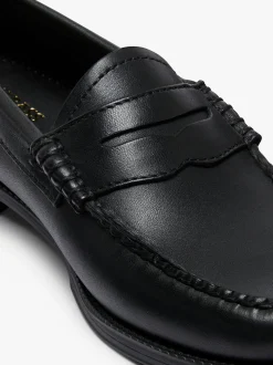 Easy Weejuns Penny Loafers Soft Black Leather