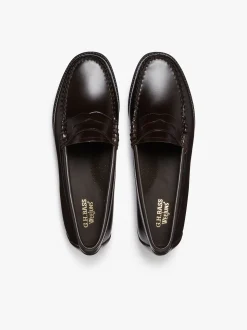 Easy Weejuns Penny Loafers Chocolate Leather