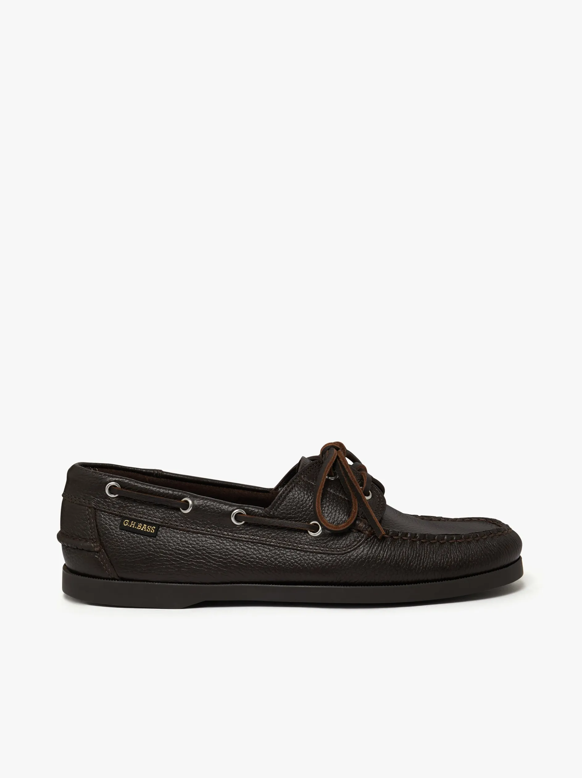 Jetty II 2 Eye Boat Shoes Dark Brown Tumbled Leather