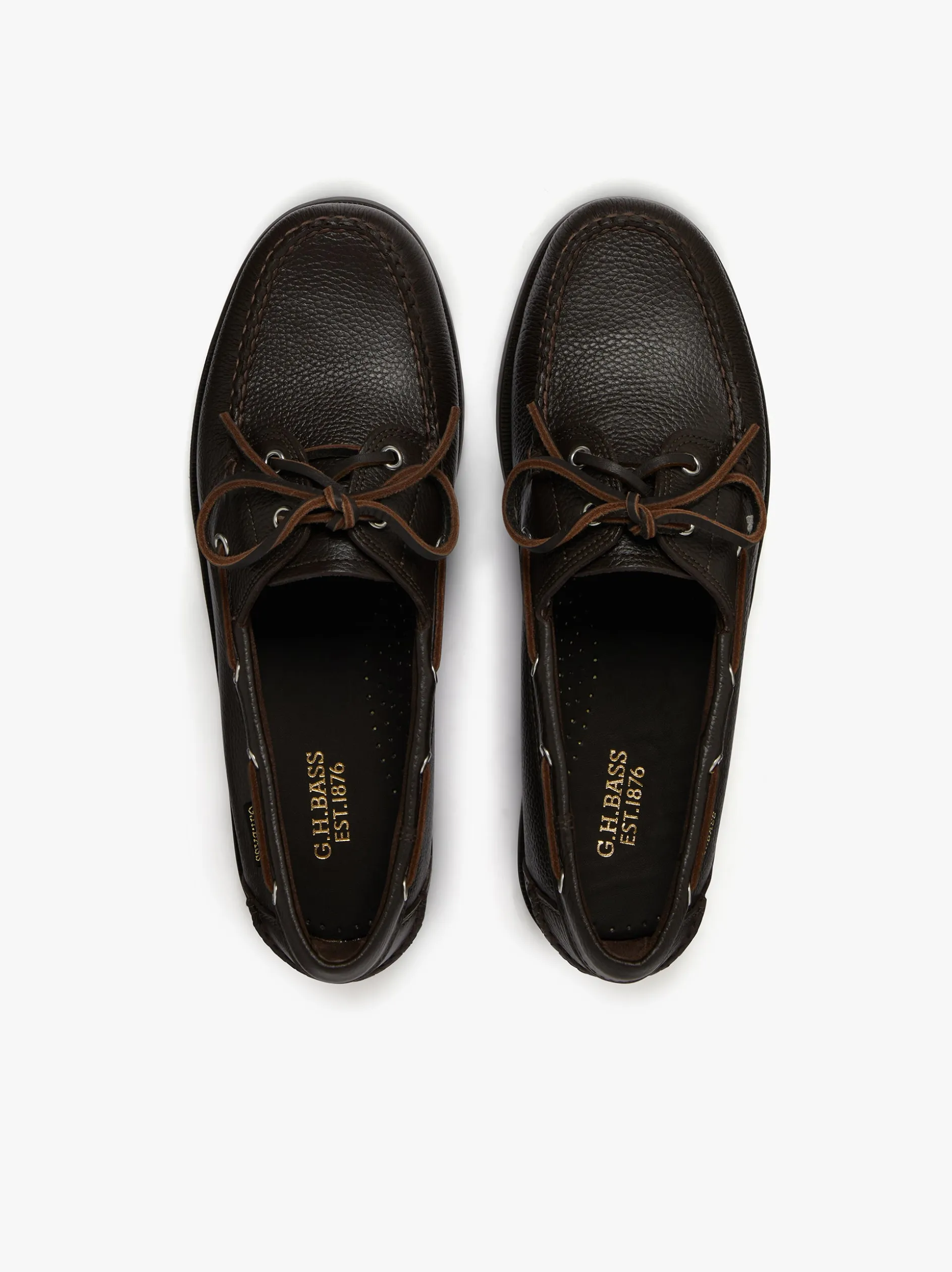 Jetty II 2 Eye Boat Shoes Dark Brown Tumbled Leather
