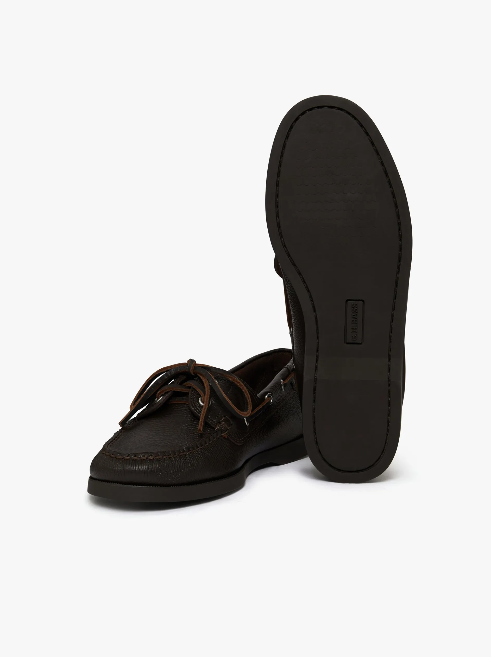 Jetty II 2 Eye Boat Shoes Dark Brown Tumbled Leather