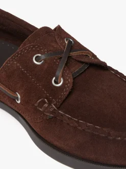 Jetty II 2 Eye Boat Shoes Chocolate Suede