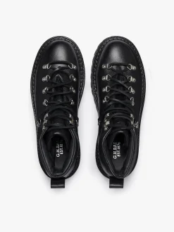 Mason Alpine Boots Black Tumbled Leather